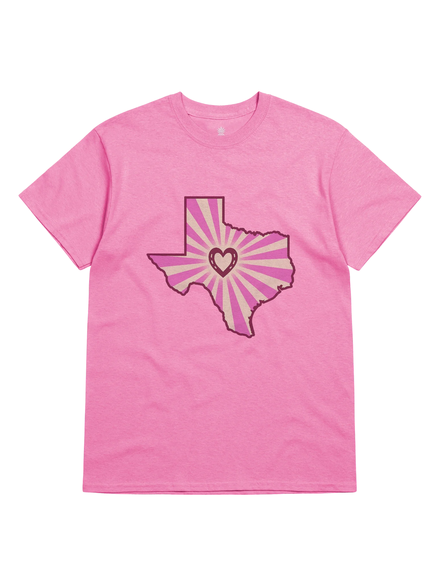 Love Texas State Shaped Outline Boxy Fit Unisex T-Shirt product image (101)