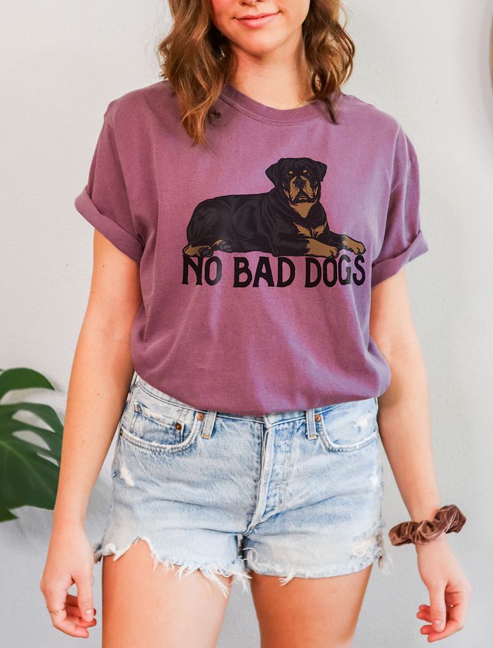 No Bad Dogs T-Shirt of a Rottweiler | Funny T-Shirt for Rottie Owners product image (6)