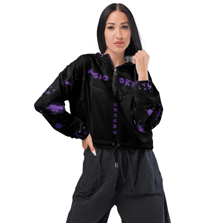 Bloody Midnight Spook Crop Hoodie Windbreaker product image (2)