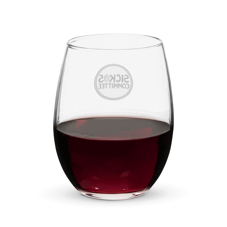 Sickos Committee Logo Stemless Wine Glass product image (6)