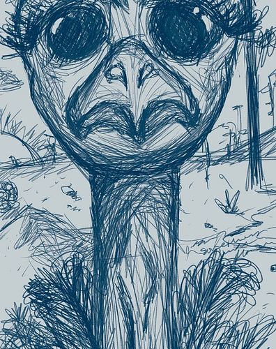 #sketch #digitalart #ostrich #naturedrawings #natureart #art #nature