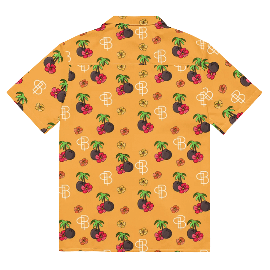 Orange Tropical Island Hawaiian Shirt product image (11)