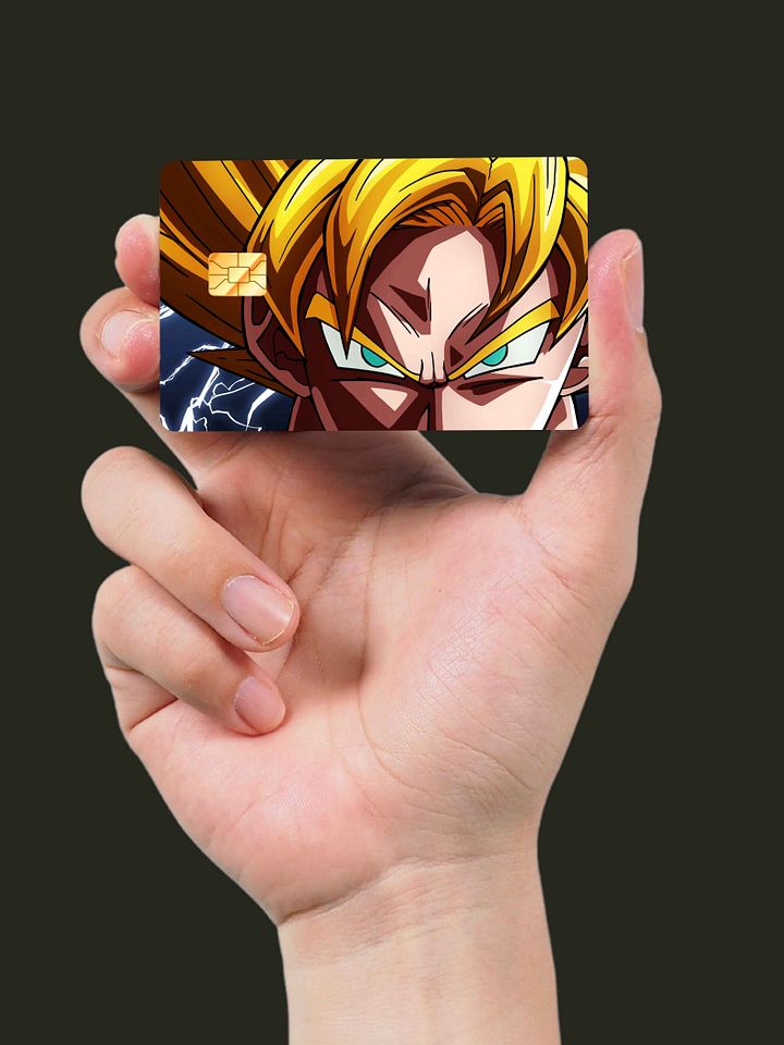 Peeking Goku Card Skin (Holographic) product image (2)