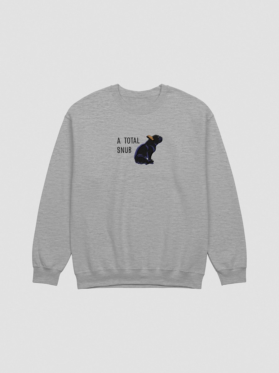 A Total Snub Sweatshirt (Embroidered) of a French Bulldog(Black) product image (13)