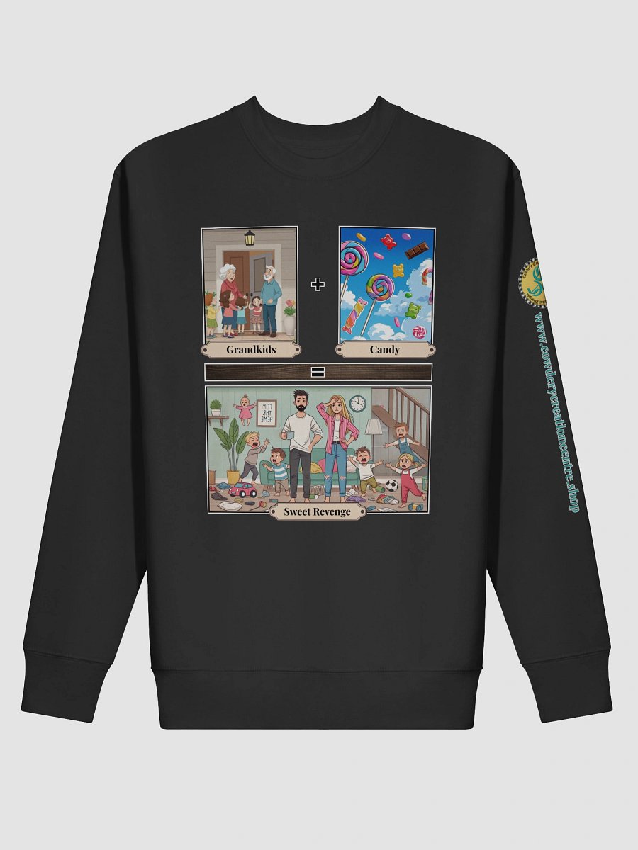 Grandkids + Candy = Sweet Revenge (Both) Cotton Heritage Premium Sweatshirt product image (2)