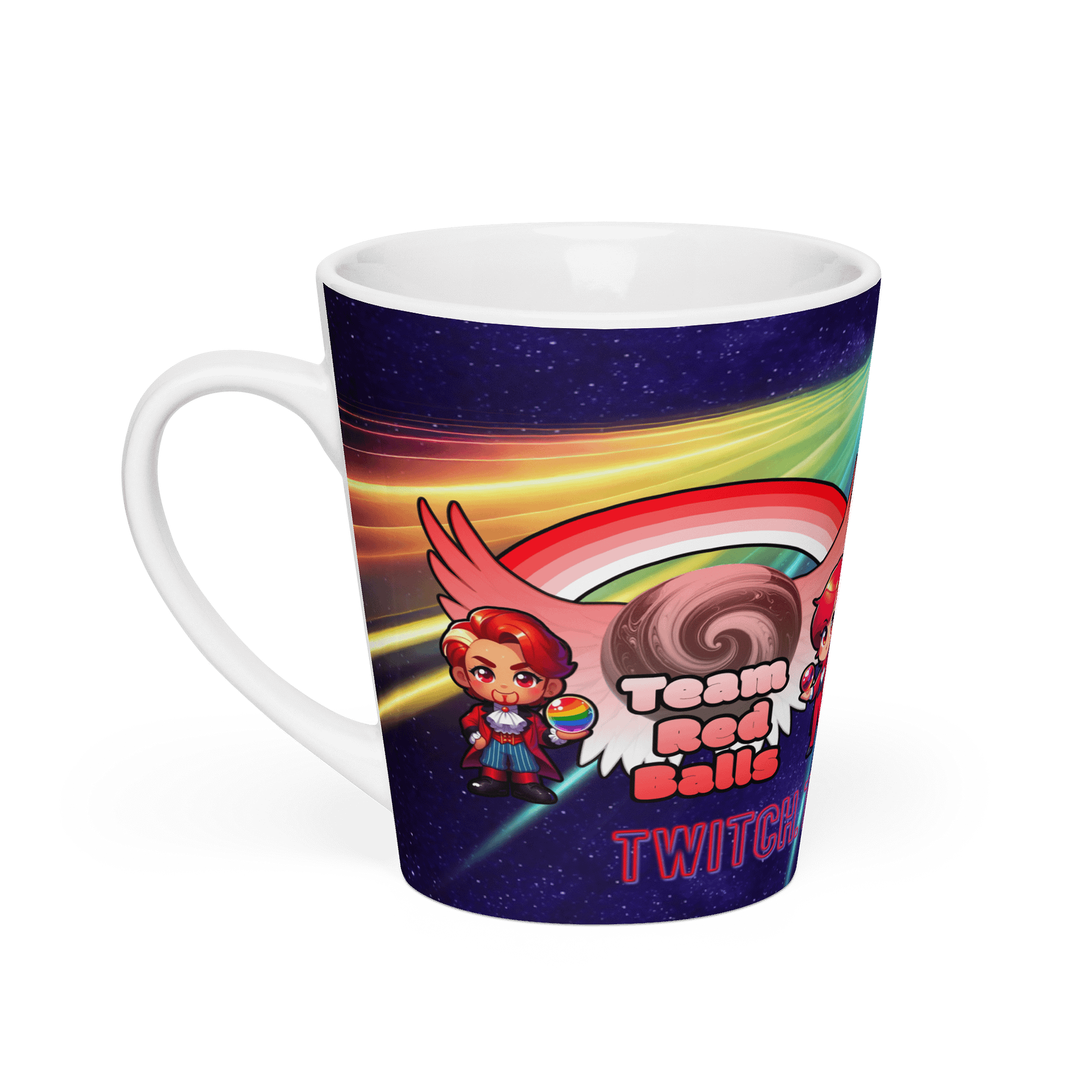 Team Red Balls Latte Mug product image (1)