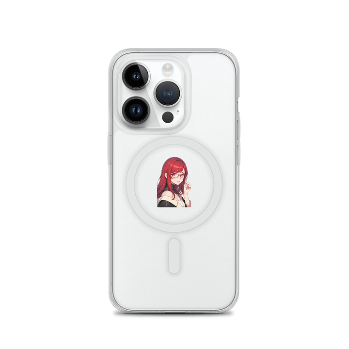 (RED WAIFU) K Clear Case for iPhone product image (3)