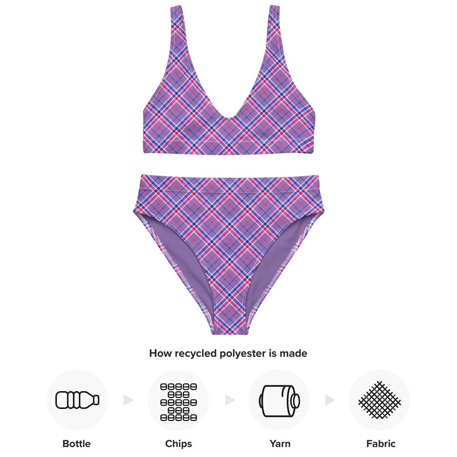 Lavender, Magenta, and Blue Plaid Bikini product image (10)