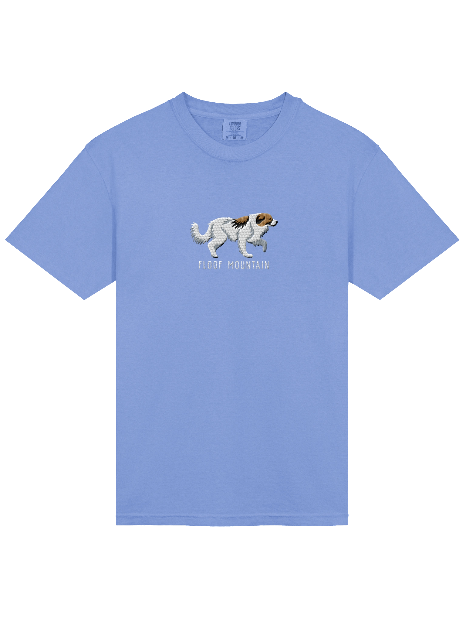 Floof Mountain T-Shirt(Embroidered) of a Great Pyrenees(Brown & White) product image (33)
