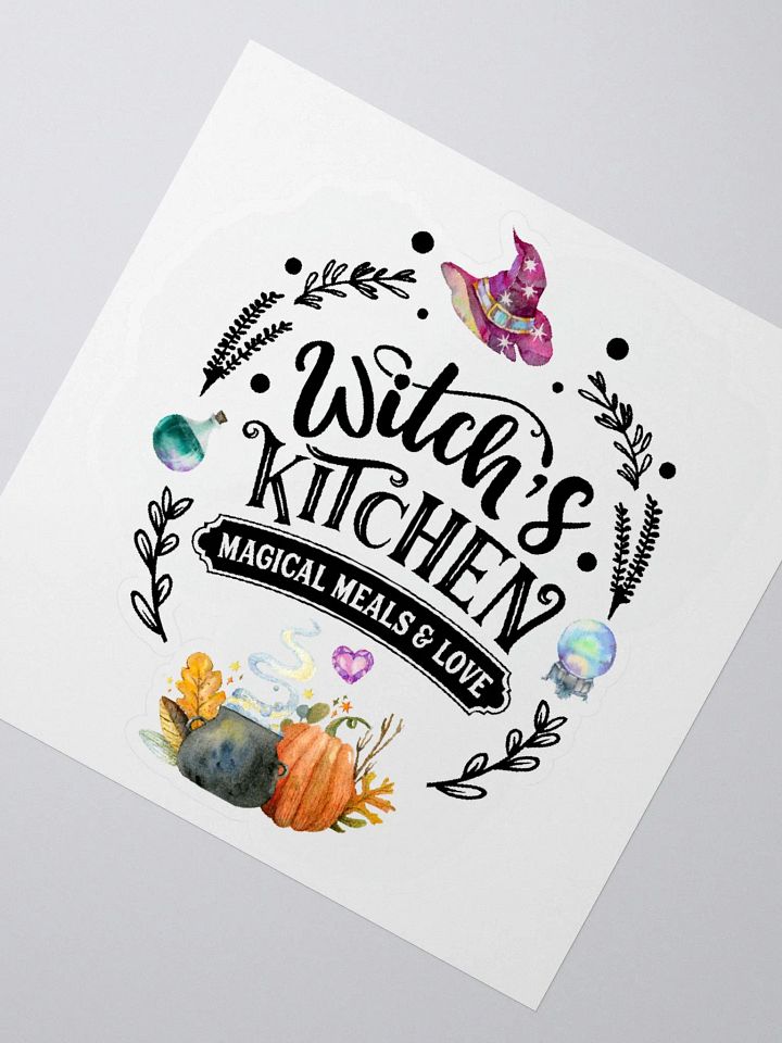 Witch's Kitchen, Magical Meals and Love STICKER - Witchy, Kitchen Witch, Magic Kitchen Gift product image (2)