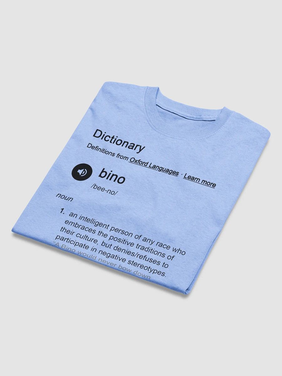 Black Letter BINO Definition T-Shirt product image (4)