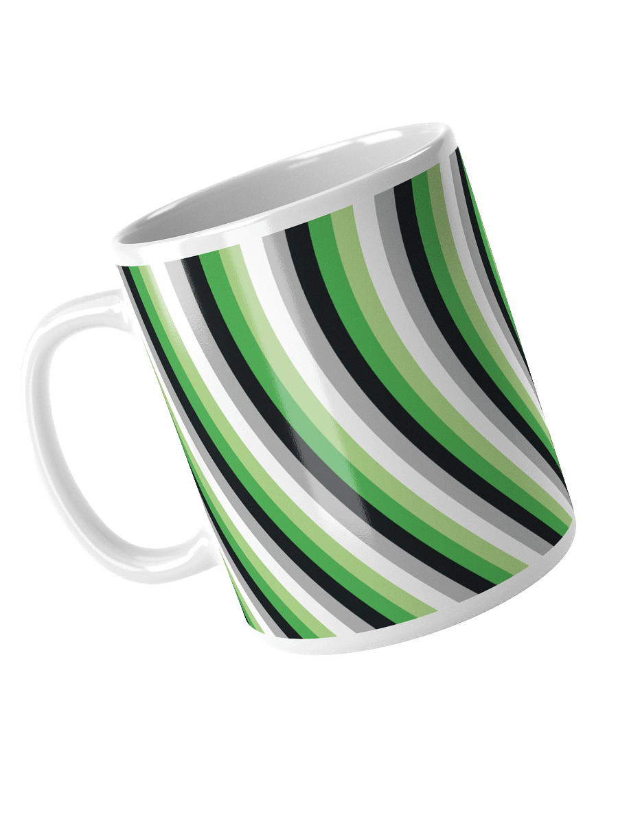 Aromantic Pride Hearts Mug (Left-handed) product image (4)