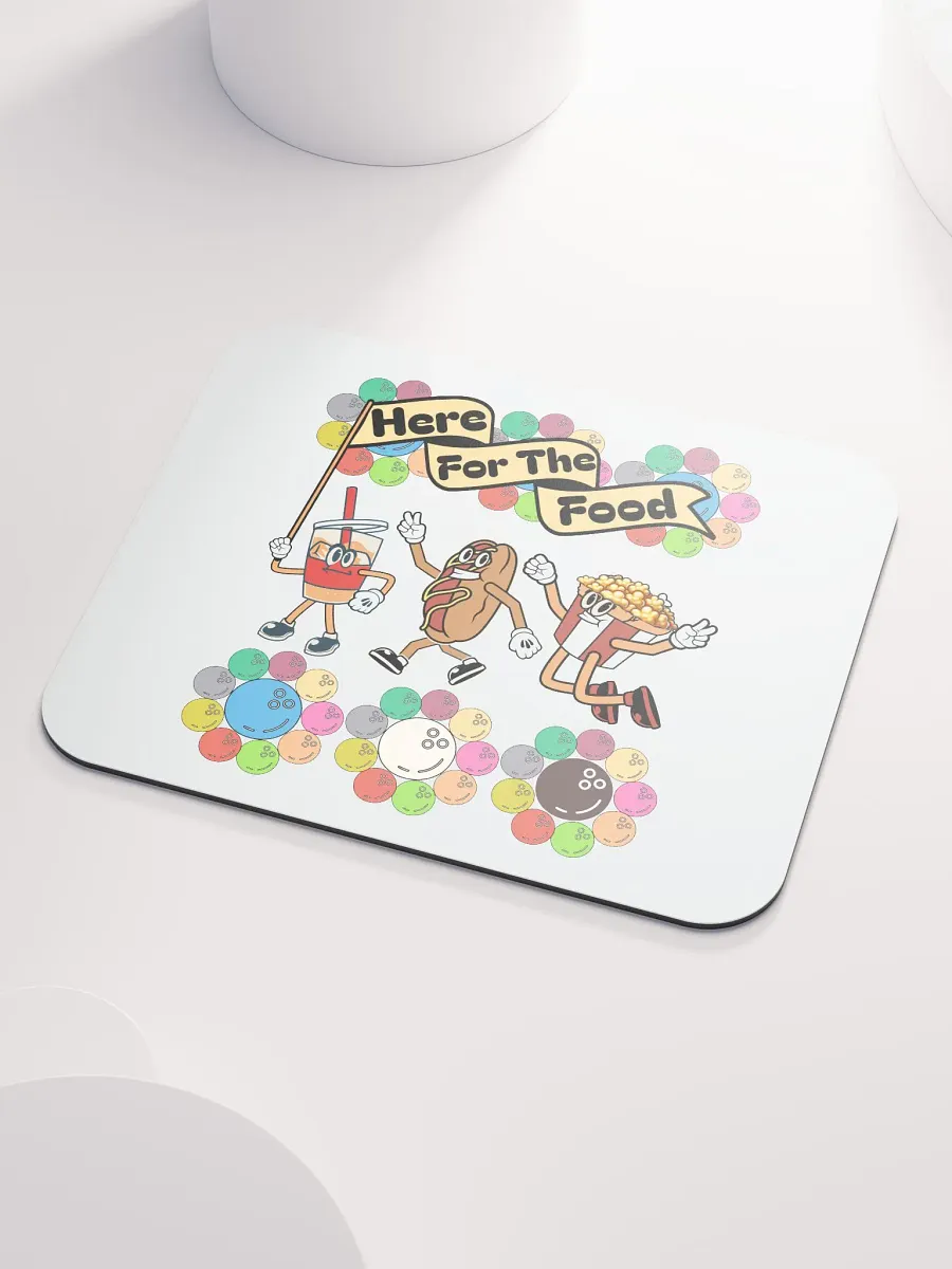 Here For The Food Bowling Foodie Fun Mouse Pad product image (3)