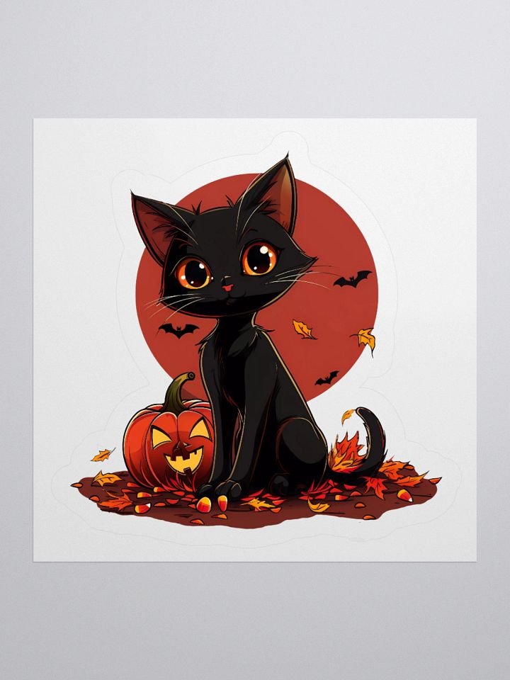 Moonlit Meow Sticker product image (1)