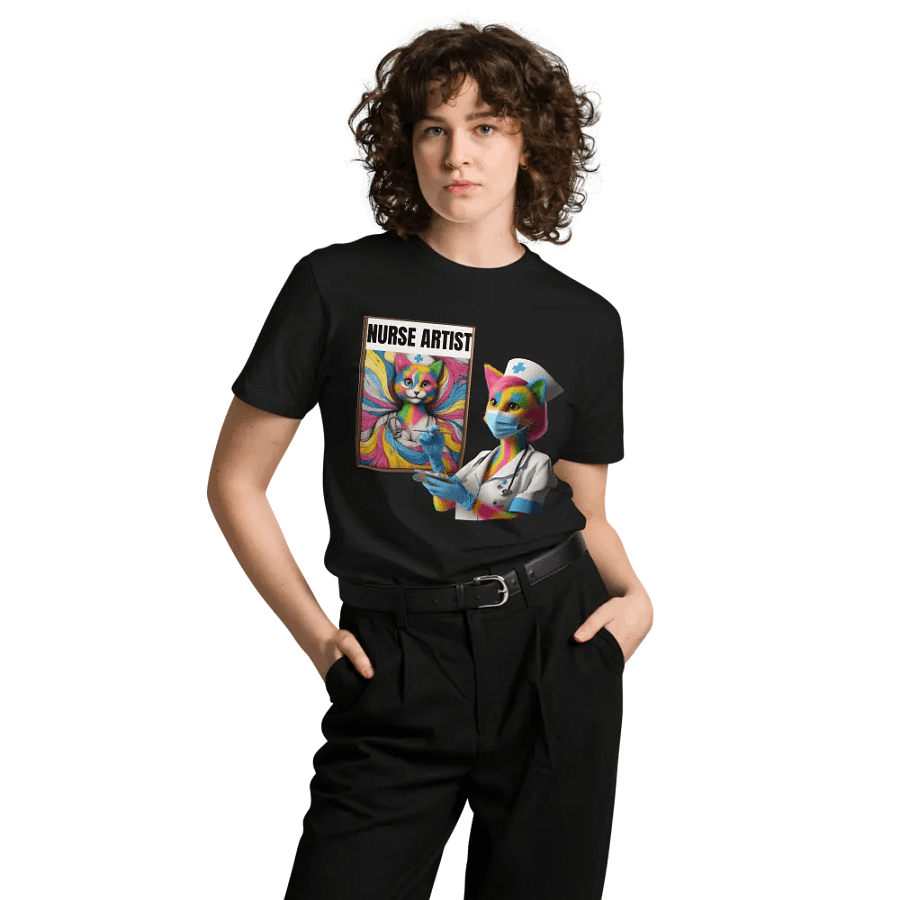 Nurse Artist Cat Unisex Tee product image (11)