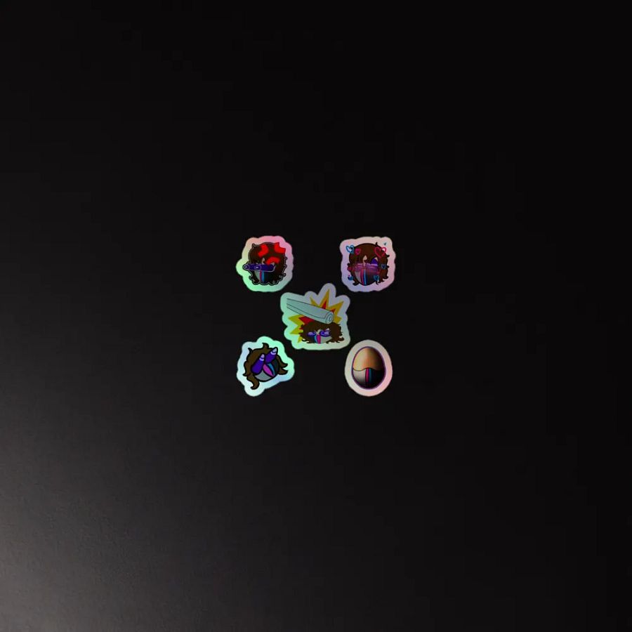 Denny Emotes (Round 1) - Holographic Stickers product image (4)