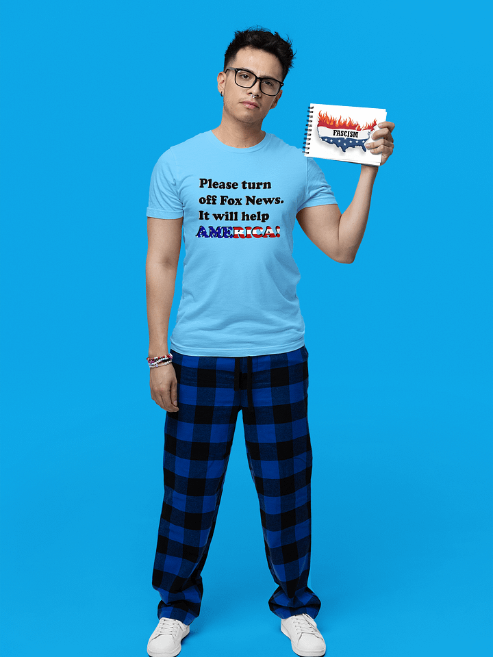 Please Turn Off Fox News. It Will Help America! (Black) - T-Shirt product image (1)