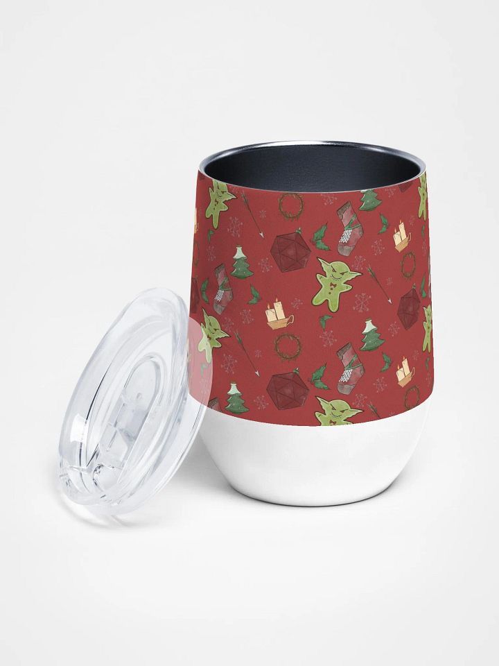 D&D Christmas Goblin - Stainless Steel Wine Tumbler product image (2)