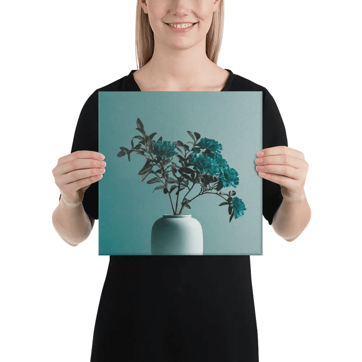 Teal Flower Wall Art #577 product image (2)