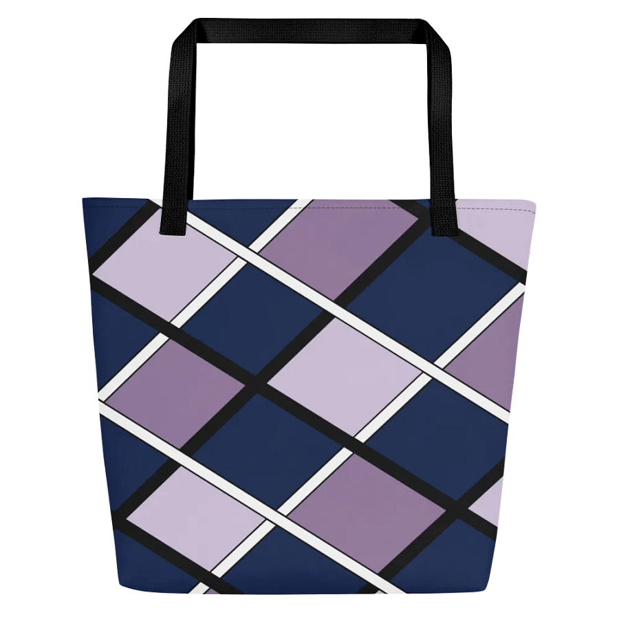 Vibrant Geometric Grid All-Over Tote Bag product image (3)