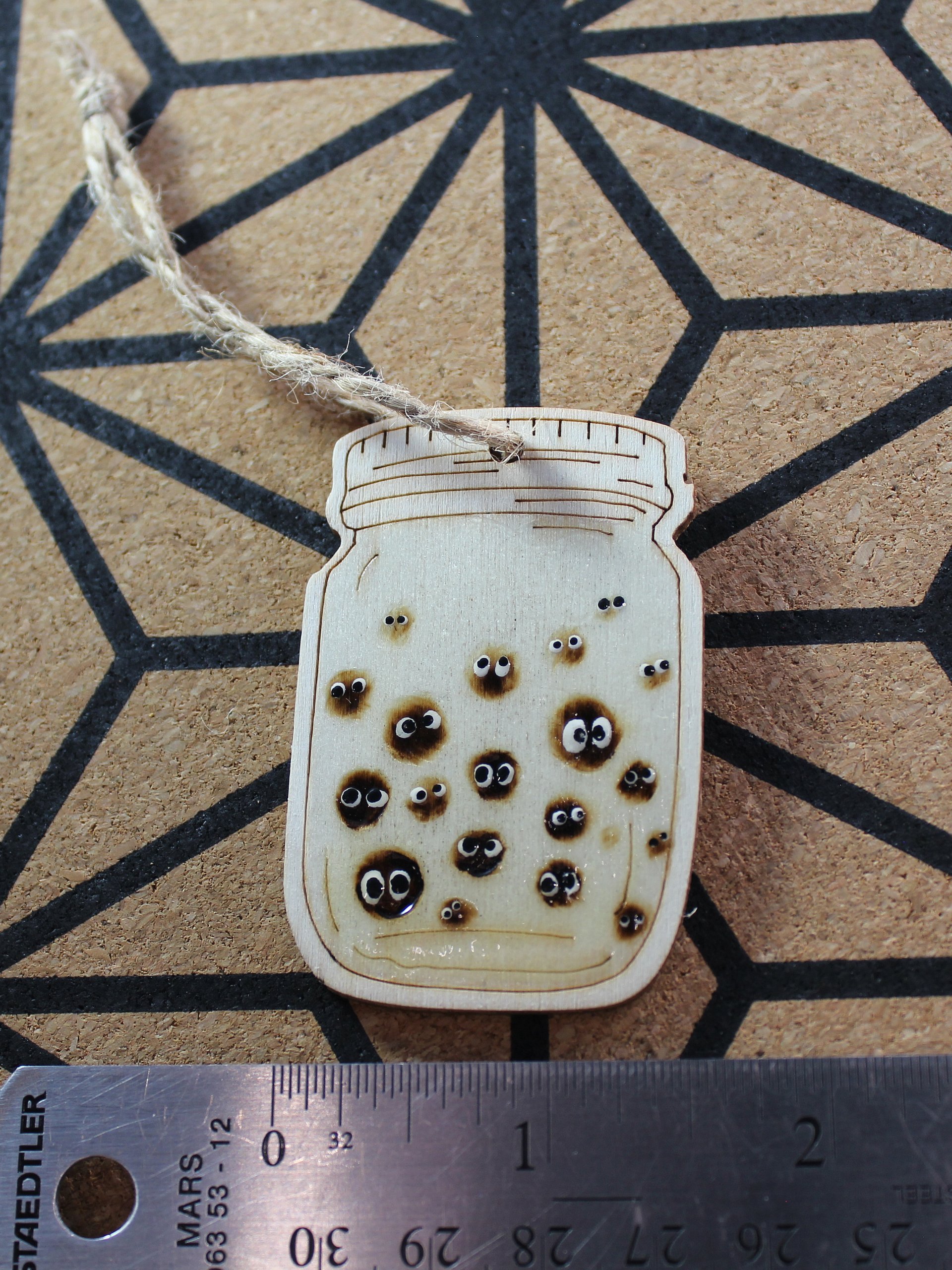 Wooden Sprite Boba Keychain product image (2)