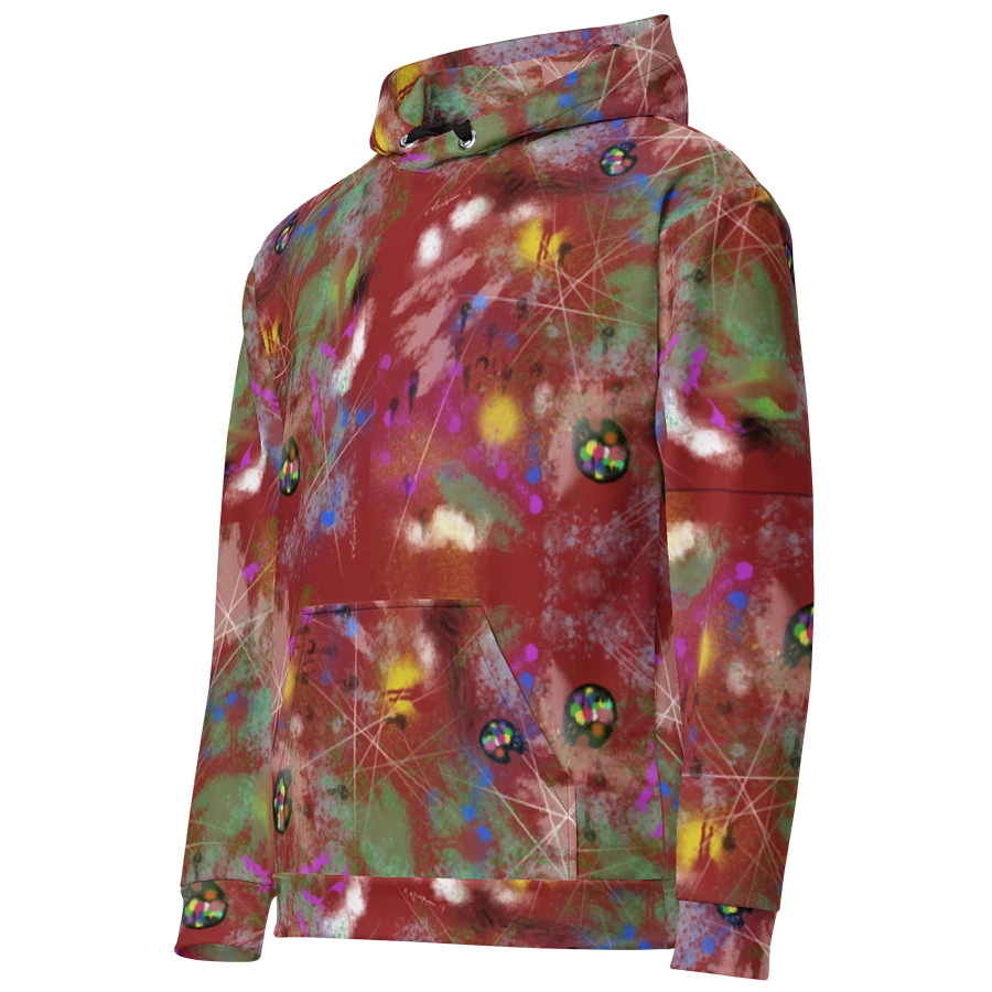 Splatter-Wear #2 All-Over-Print Unisex Hoodie/Red product image (6)