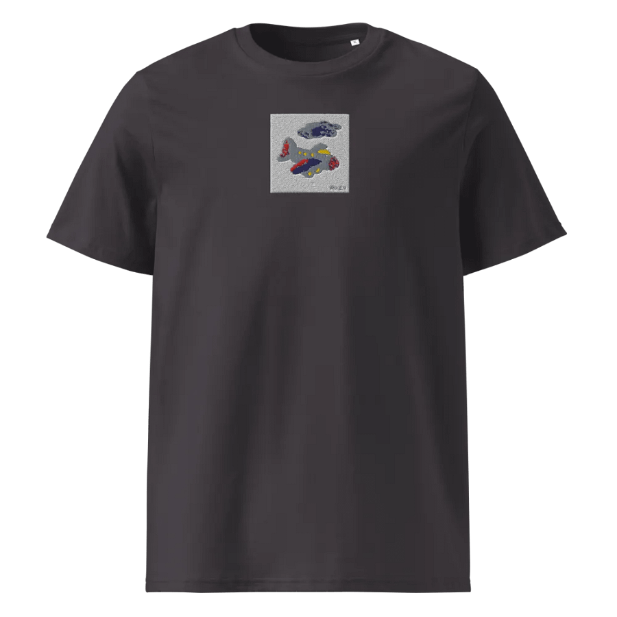 Kid Airplane (Stanley/Stella Unisex Organic Ribbed Neck T-Shirt) product image (6)