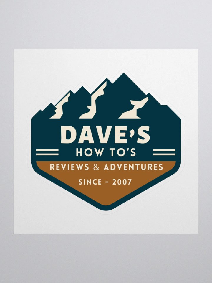 Dave's Mountain Badge Kiss Cut Stickers product image (3)