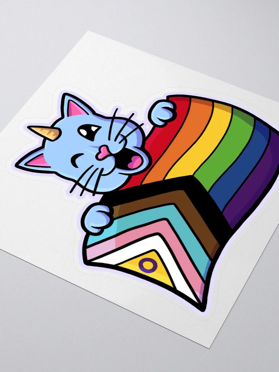 Progress Pride Kittycorn Sticker product image (7)