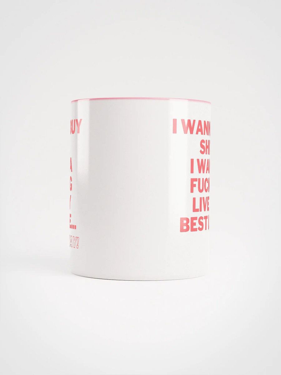 I wanna buy shit... I wanna fucking live my best life...YAY mug product image (5)