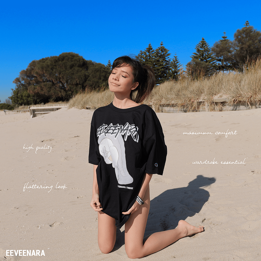 IN CHAOS I THRIVE x CHAMPION TEE - [BLACK] product image (1)