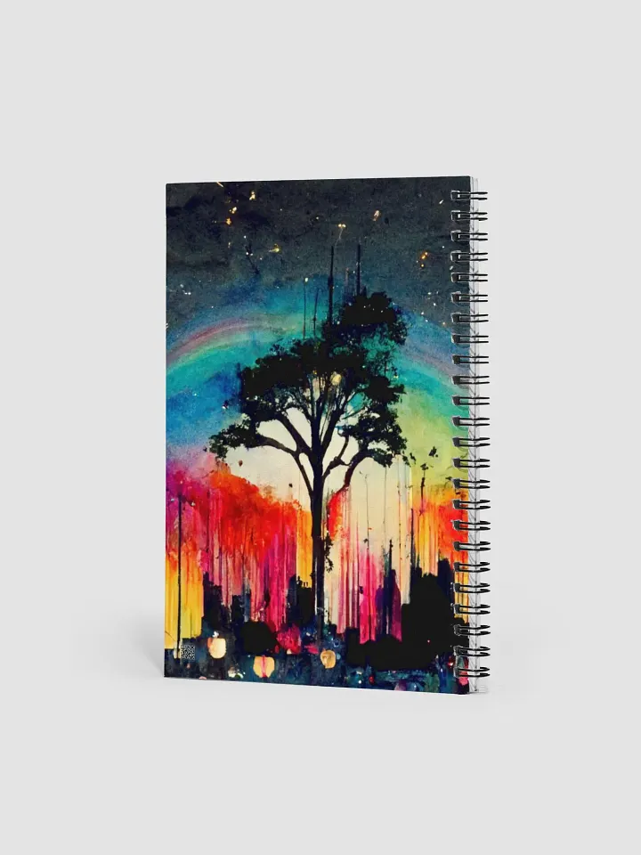 Rainbow Silhouette Spiral Notebook product image (2)
