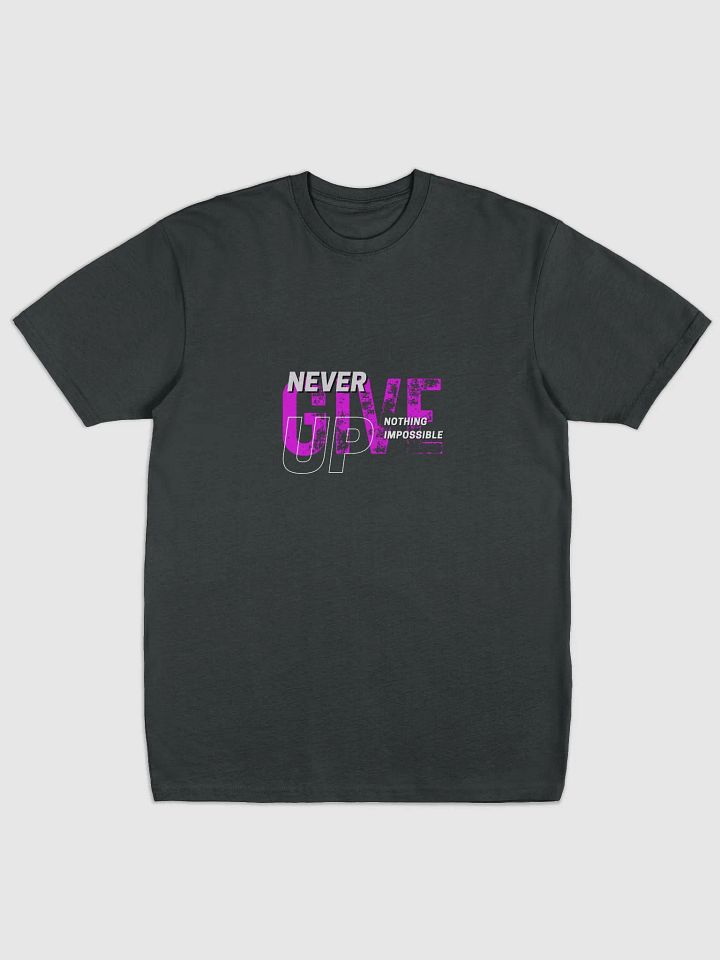 Never Give Up Distressed Motivational Tee product image (1)