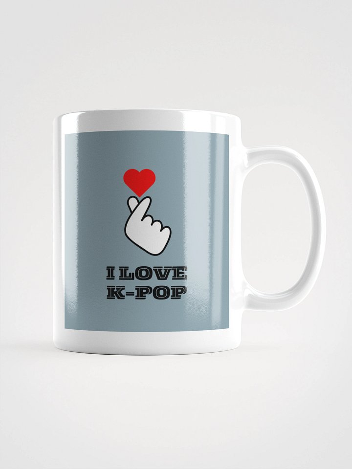K-POP South Korean finger heart symbol mug product image (2)