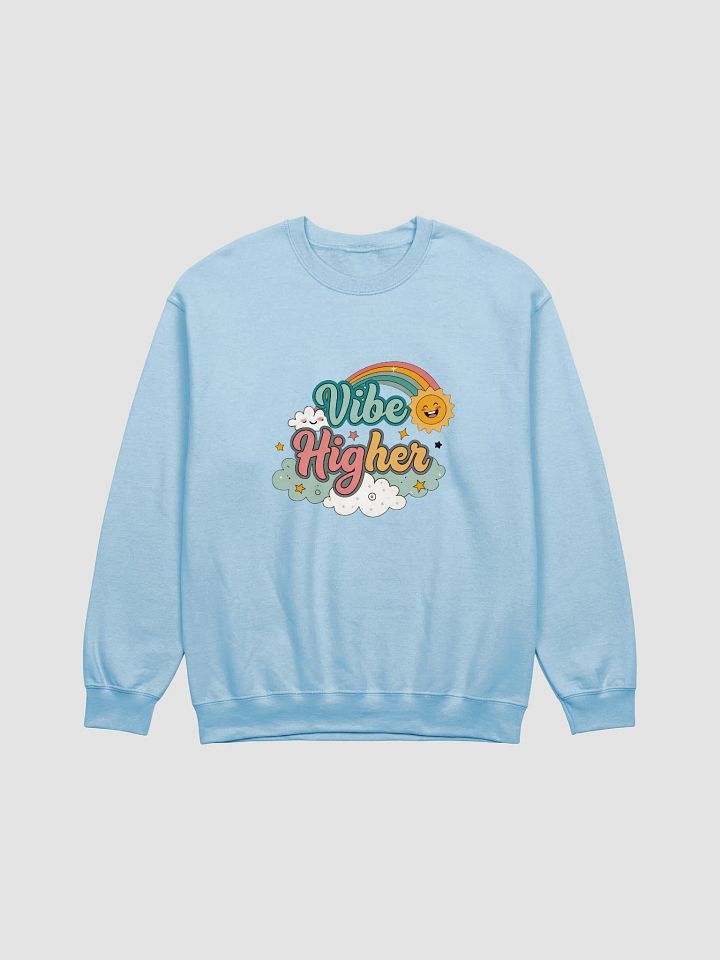 Vibe Higher Rainbow Crewneck Sweatshirt product image (1)