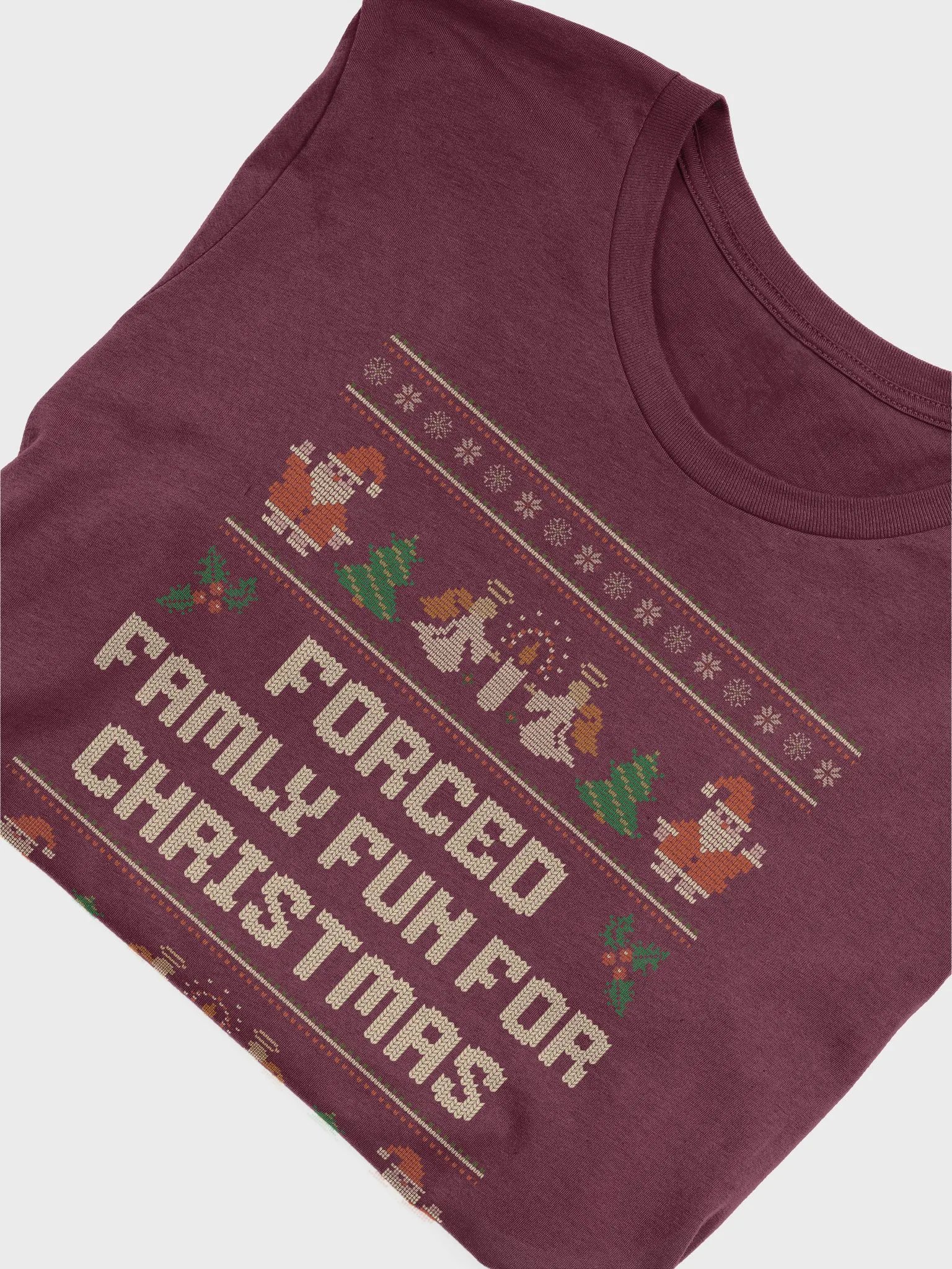 Forced Family Fun For Christmas Festive T-Shirt product image (3)
