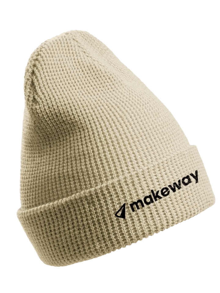 Makeway Waffle Beanie: Light Mode product image (1)