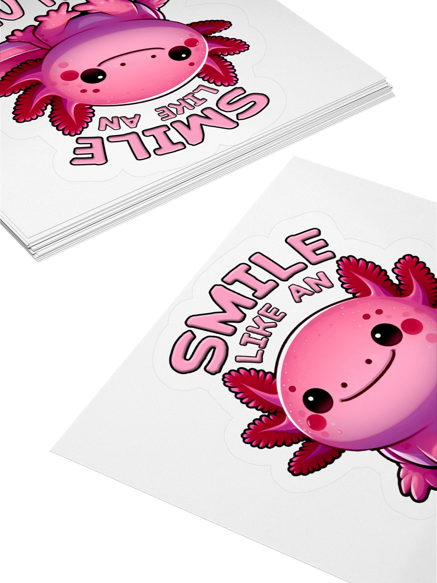 Smile Like an Axolotl Sticker product image (10)