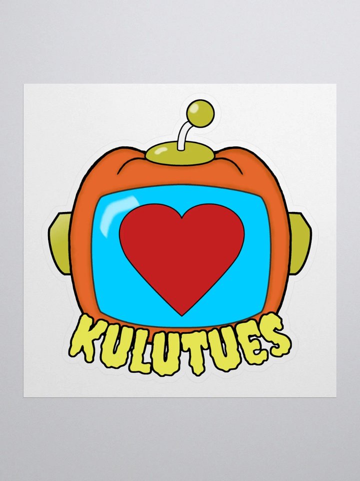 Pumpkin Heart Large Sticker product image (1)
