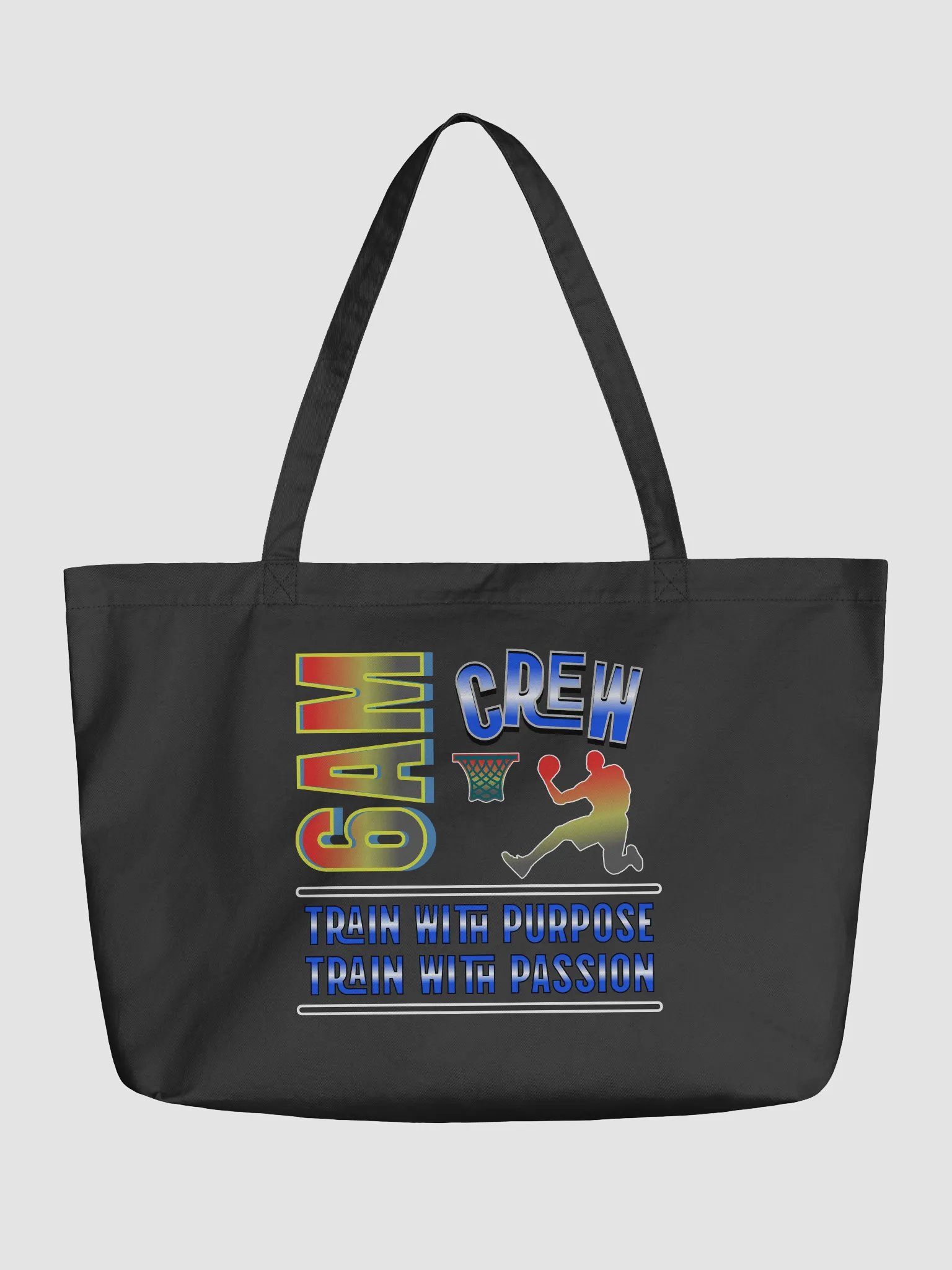 6AM Crew Train With Purpose Train With Passion Basketball Motivational Tote product image (2)