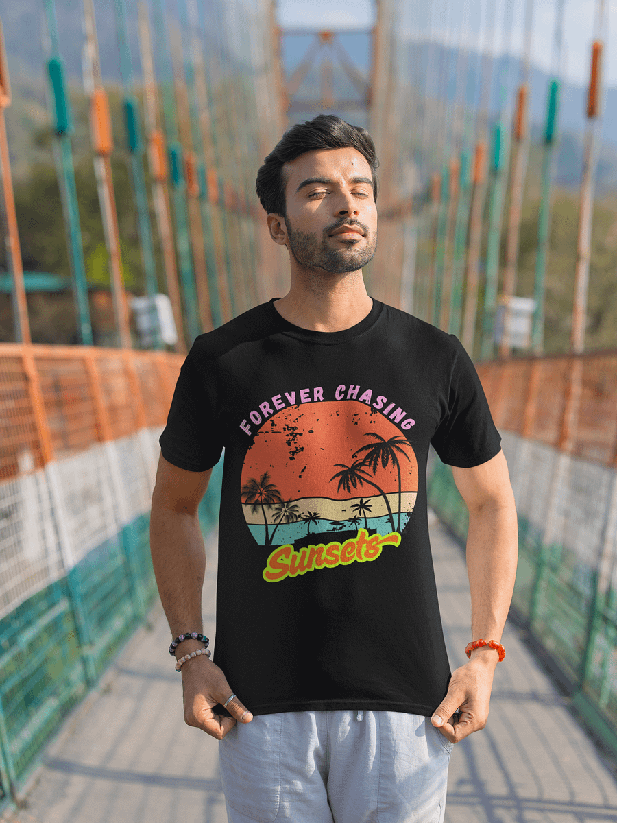 Vintage Sunset Vibes Tee – "Forever Chasing Sunsets" product image (3)