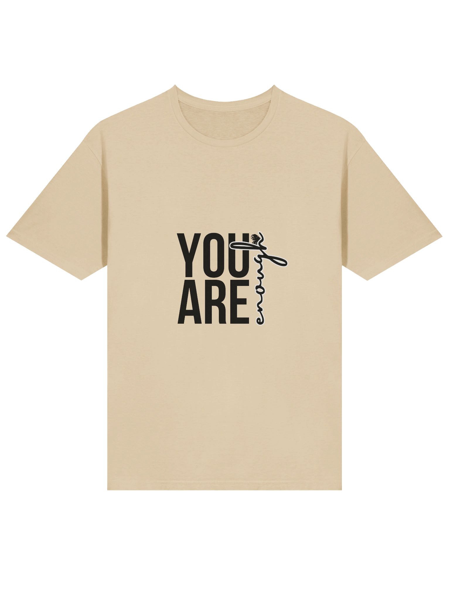 Vertical 'You Are Enough' Script Unisex T-Shirt product image (14)