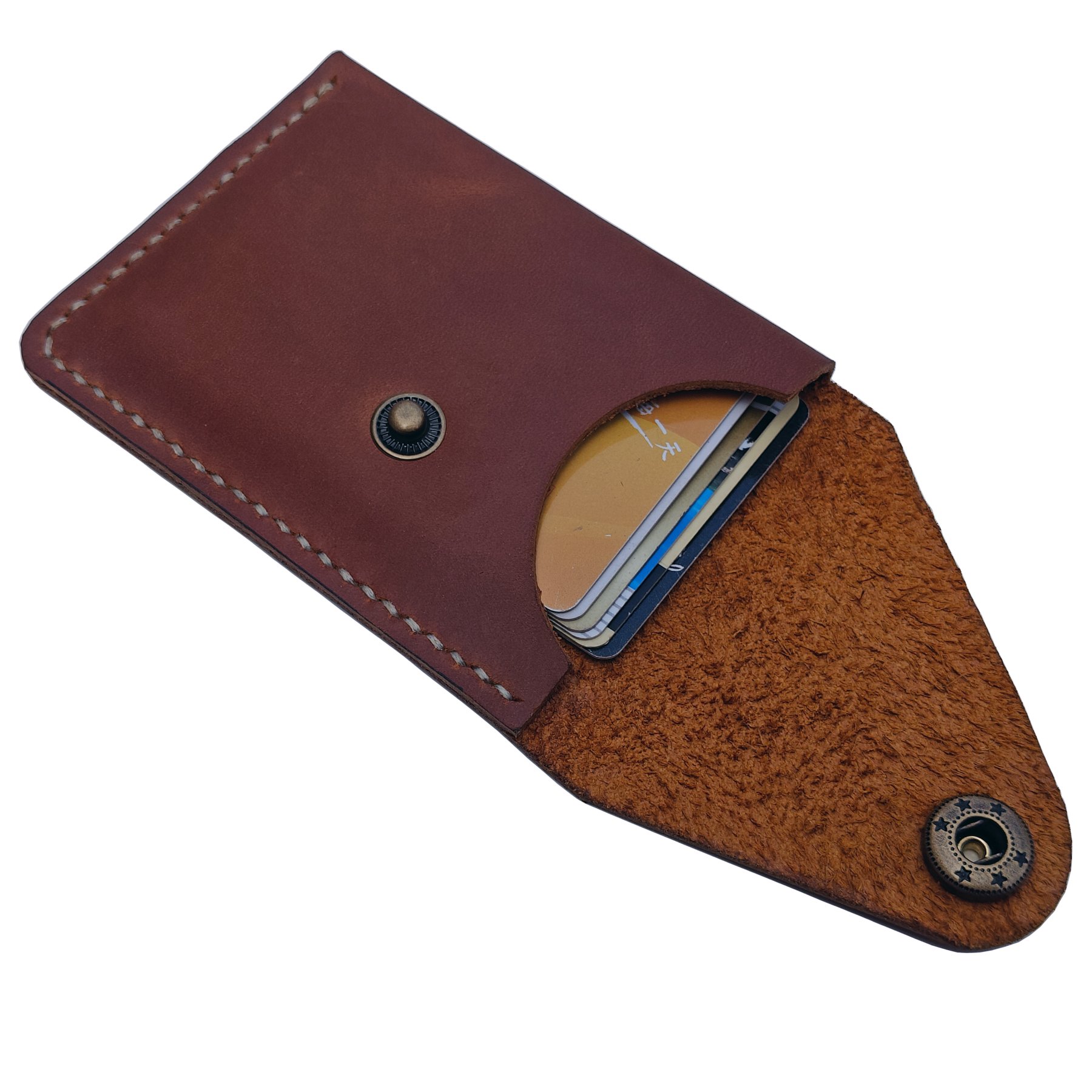 MEEBOY Handmade Slim Leather Business Card Holder, Minimalist Credit Card Wallet for Men and Women product image (1)