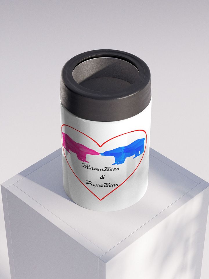 Mama & Papa Bear Stainless Steel Koozie product image (2)