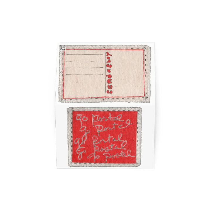 Go Postal Red 4 greeting card product image (2)