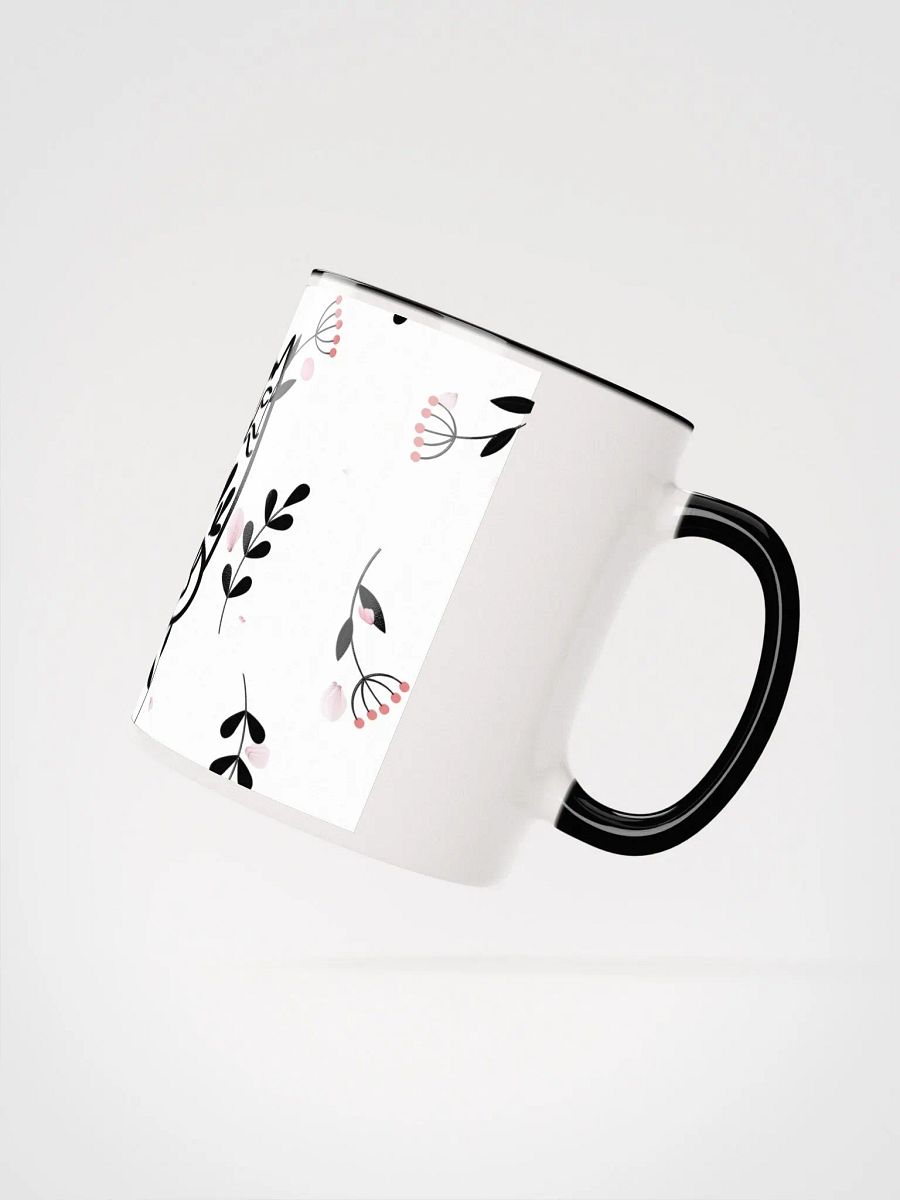 Whimsical Folk Art Cat Love Ceramic Mug|Housewarming Birthday Gifts Cute Mug product image (3)