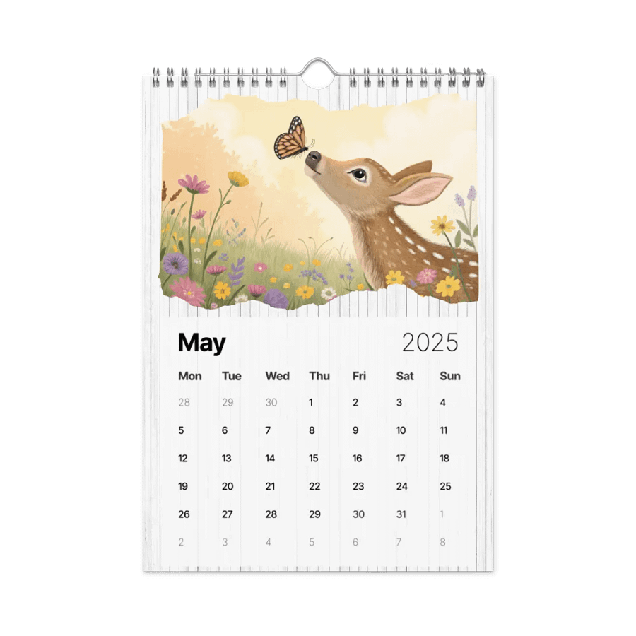 ADORABLE ANIMALS WALL CALENDAR 2025 product image (10)