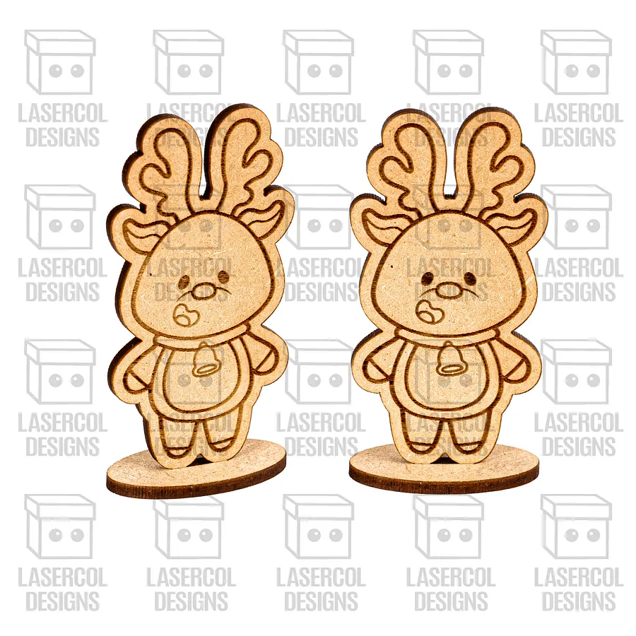 Christmas Characters Cut Outs with Base - Laser Cut Files product image (5)