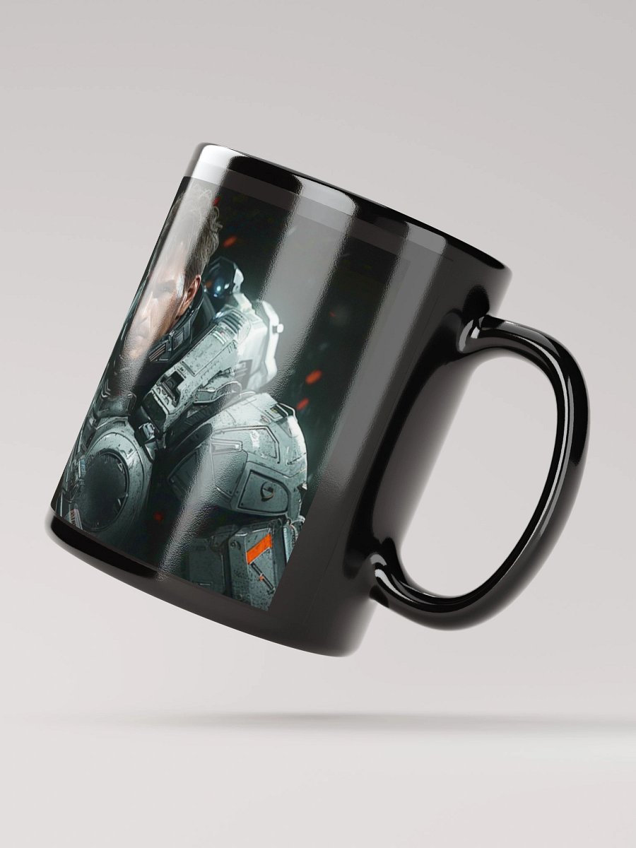 NEVER MESS WITH A HUMAN MARINE Glossy Mug product image (4)