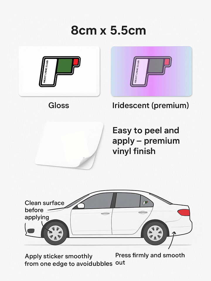 RLC Black “Icon” Sticker - Iridescent product image (2)